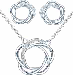 Silver Pendants & Earring Set